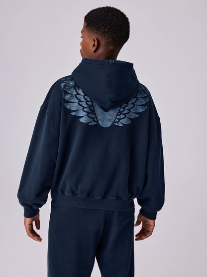 Castore Navy Oversized Zip Through Hoodie and Straight Leg Jogger Set - image 4