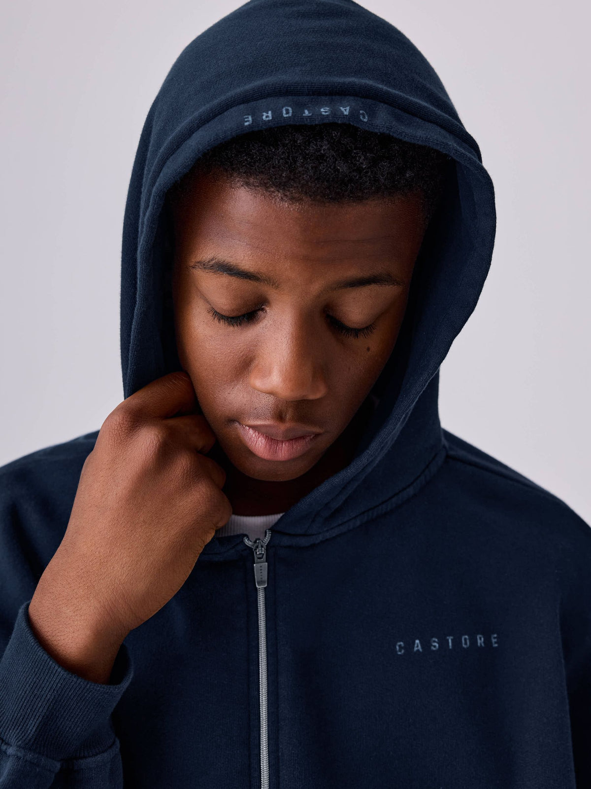 Castore Navy Oversized Zip Through Hoodie and Straight Leg Jogger Set - image 9