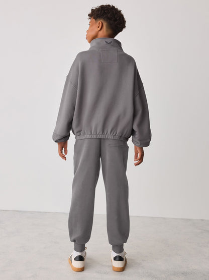 Castore Grey Oversized 1/4 Zip and Jogger Set - image 3