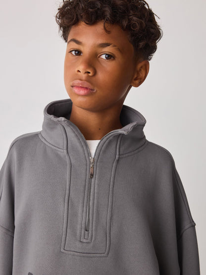 Castore Grey Oversized 1/4 Zip and Jogger Set - image 4