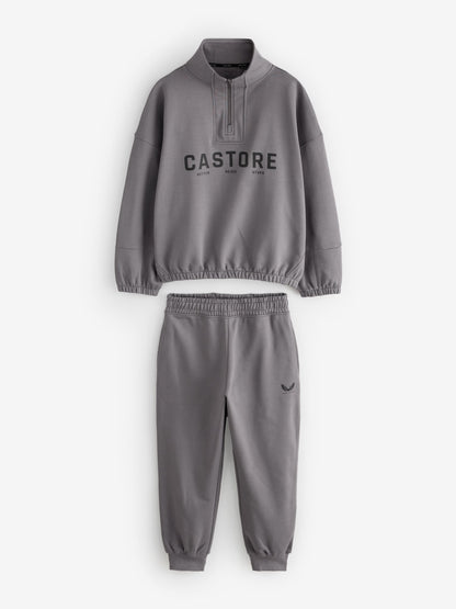 Castore Grey Oversized 1/4 Zip and Jogger Set - image 6