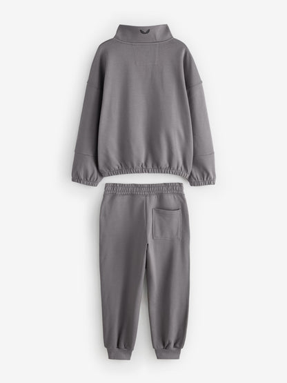 Castore Grey Oversized 1/4 Zip and Jogger Set - image 7