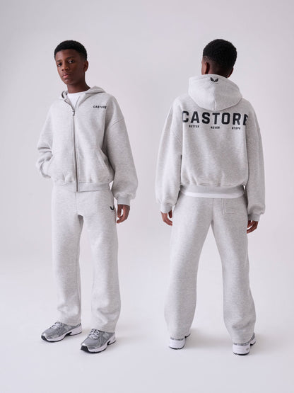Castore Grey Oversized Zip Through Hoodie and Straight Leg Jogger Set - image 1