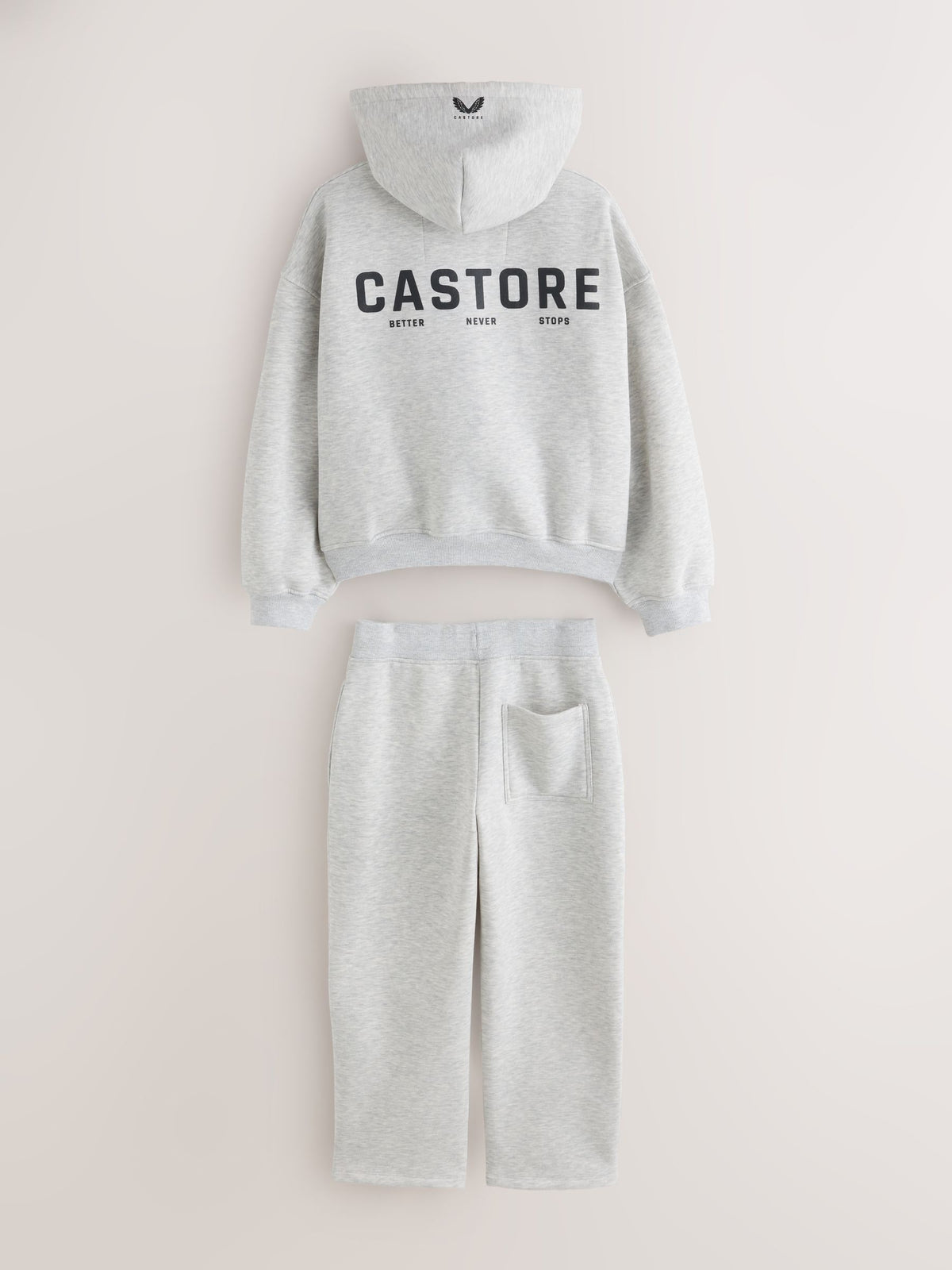 Castore Grey Oversized Zip Through Hoodie and Straight Leg Jogger Set - image 10