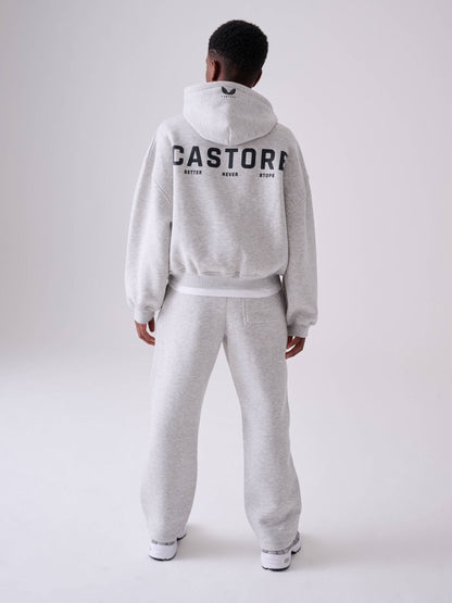 Castore Grey Oversized Zip Through Hoodie and Straight Leg Jogger Set - image 3