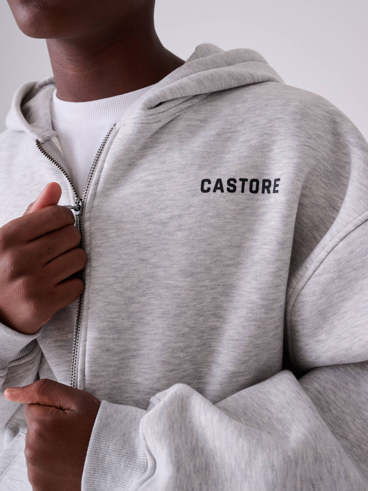 Castore Grey Oversized Zip Through Hoodie and Straight Leg Jogger Set - image 5