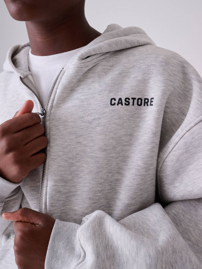 Castore Grey Oversized Zip Through Hoodie and Straight Leg Jogger Set - image 5