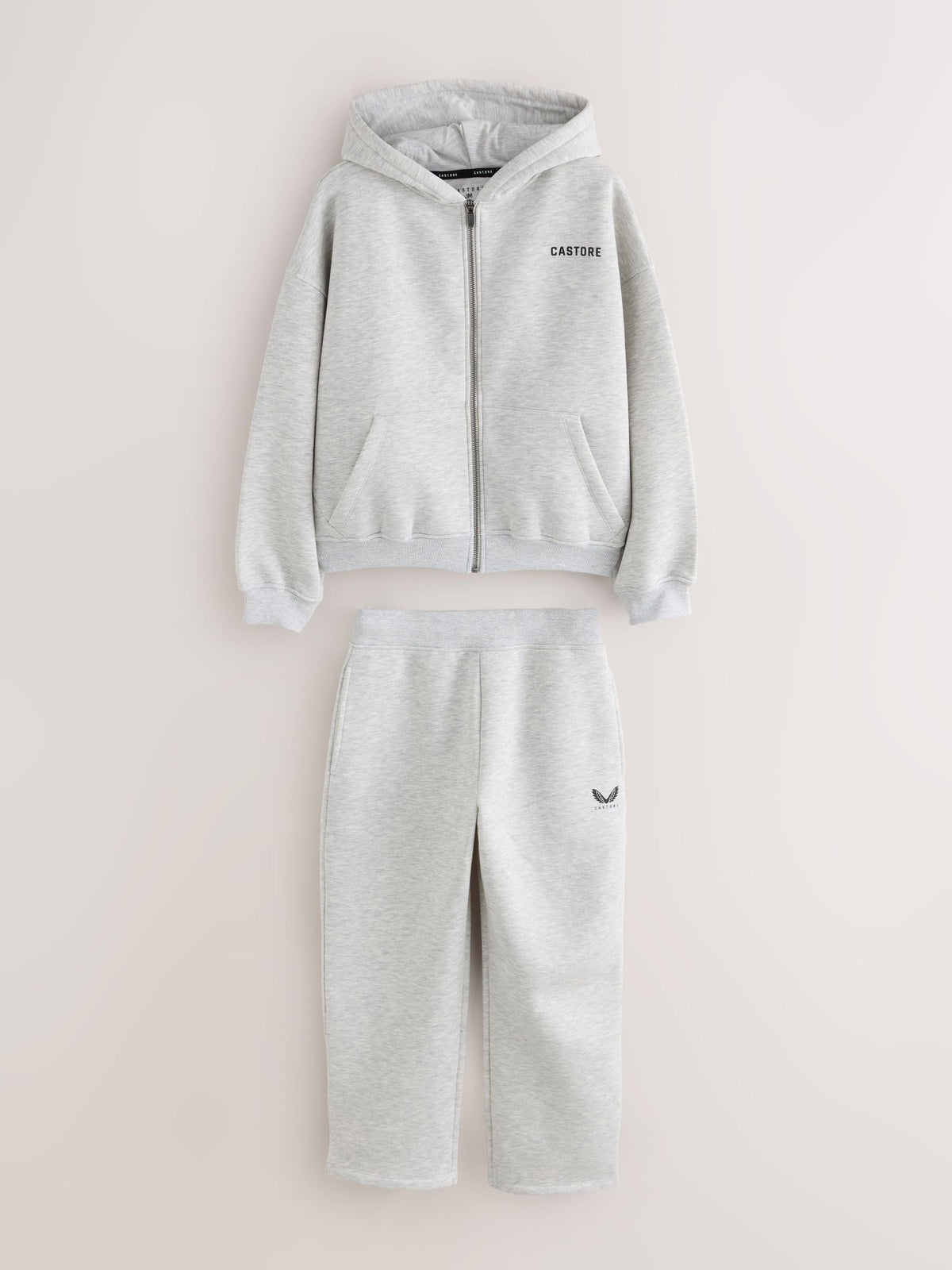 Castore Grey Oversized Zip Through Hoodie and Straight Leg Jogger Set - image 9