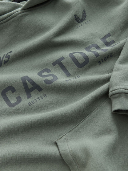 Castore Khaki Green Logo Oversized Heavyweight Cotton Hoodie - image 10