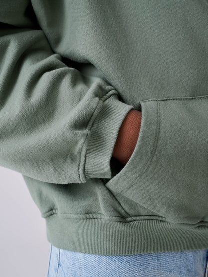 Castore Khaki Green Logo Oversized Heavyweight Cotton Hoodie - image 7