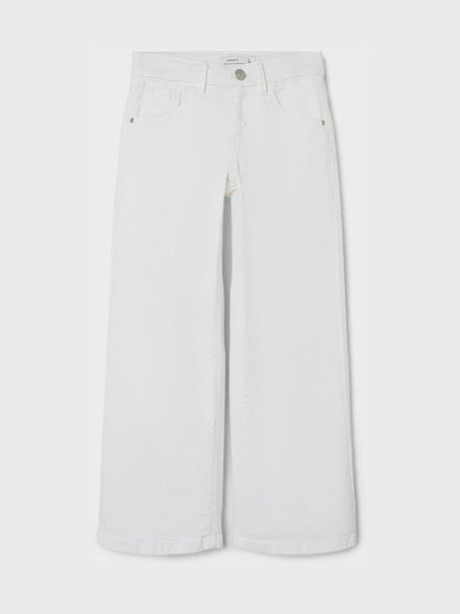 Dsiney Kidz - Name It White Wide Leg Jeans image 3