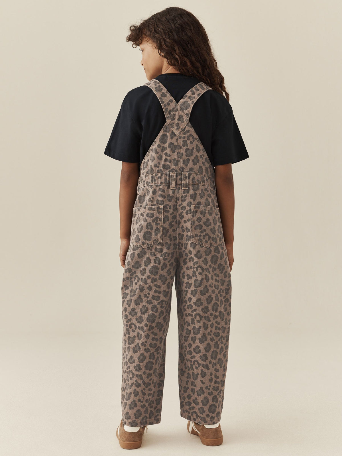 Animal Print Barrel Leg Dungarees (3-16yrs) - image 3