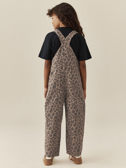 Animal Print Barrel Leg Dungarees (3-16yrs) - image 3