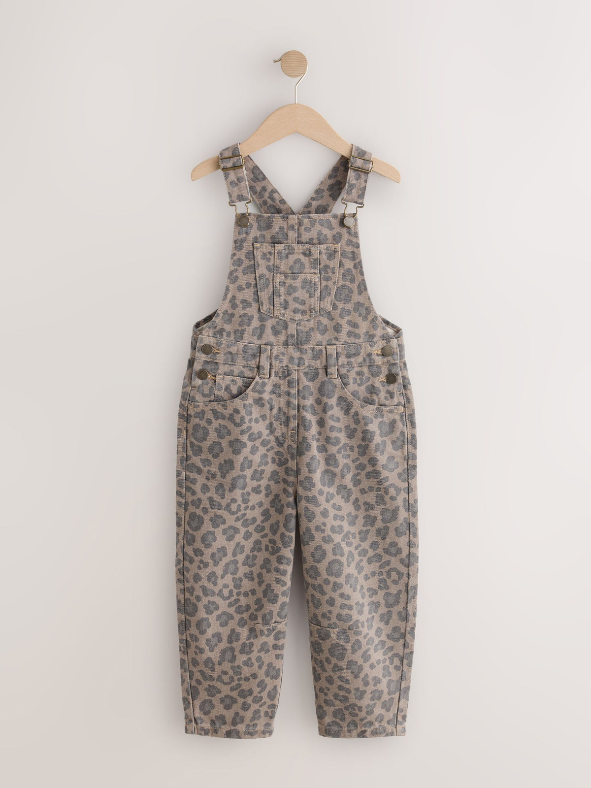 Animal Print Barrel Leg Dungarees (3-16yrs) - image 5