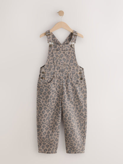Animal Print Barrel Leg Dungarees (3-16yrs) - image 5