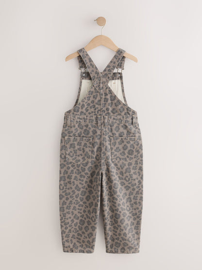 Animal Print Barrel Leg Dungarees (3-16yrs) - image 6