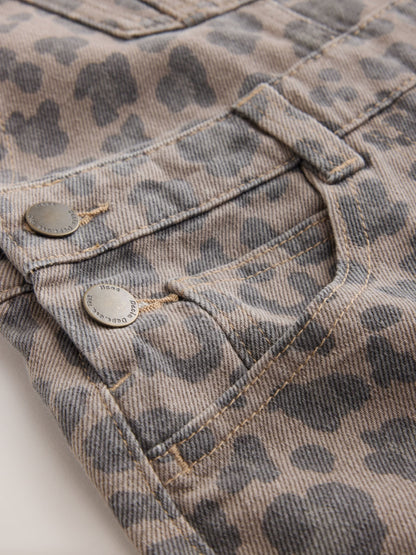 Animal Print Barrel Leg Dungarees (3-16yrs) - image 8