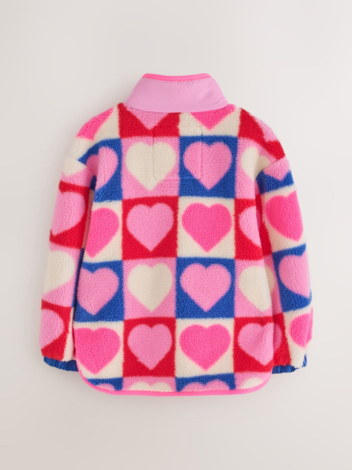 Little Bird Rainbow Hearts 1/4 Zip Borg Fleece - image 8