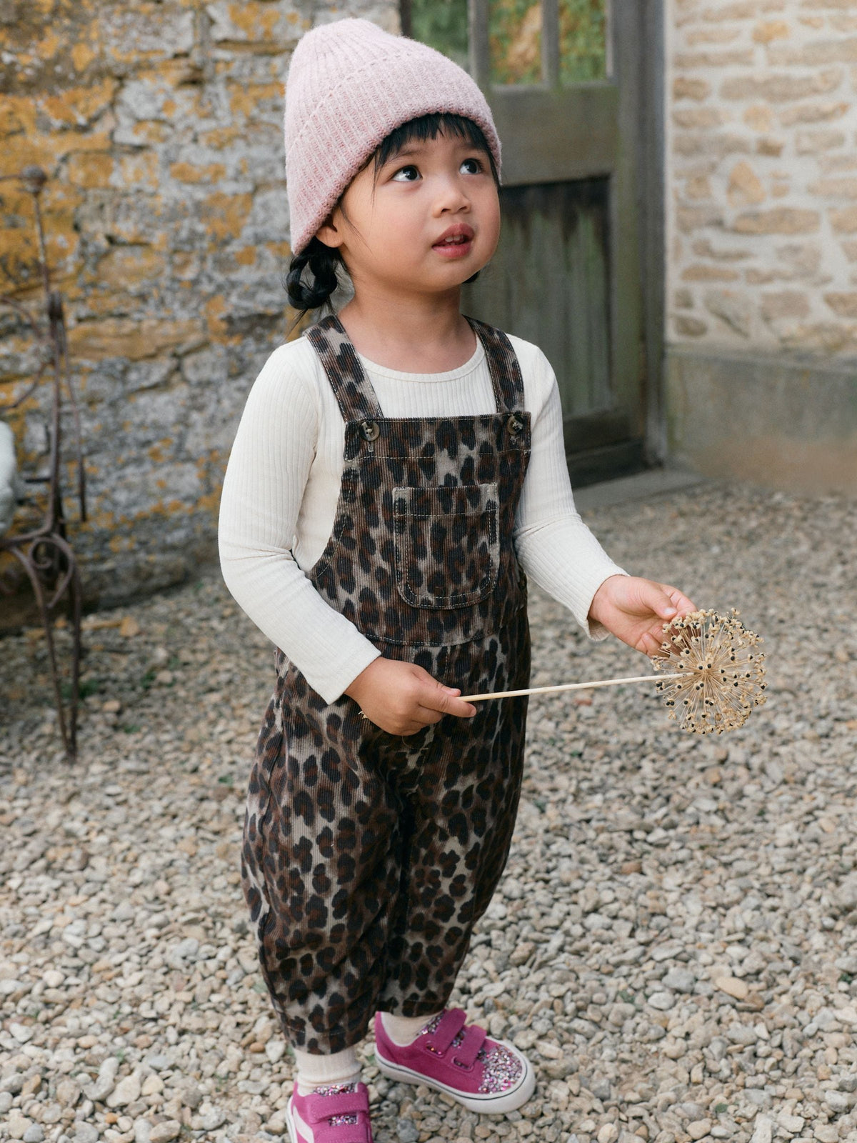 Animal Print Cord Dungarees (3mths-7yrs) - image 2