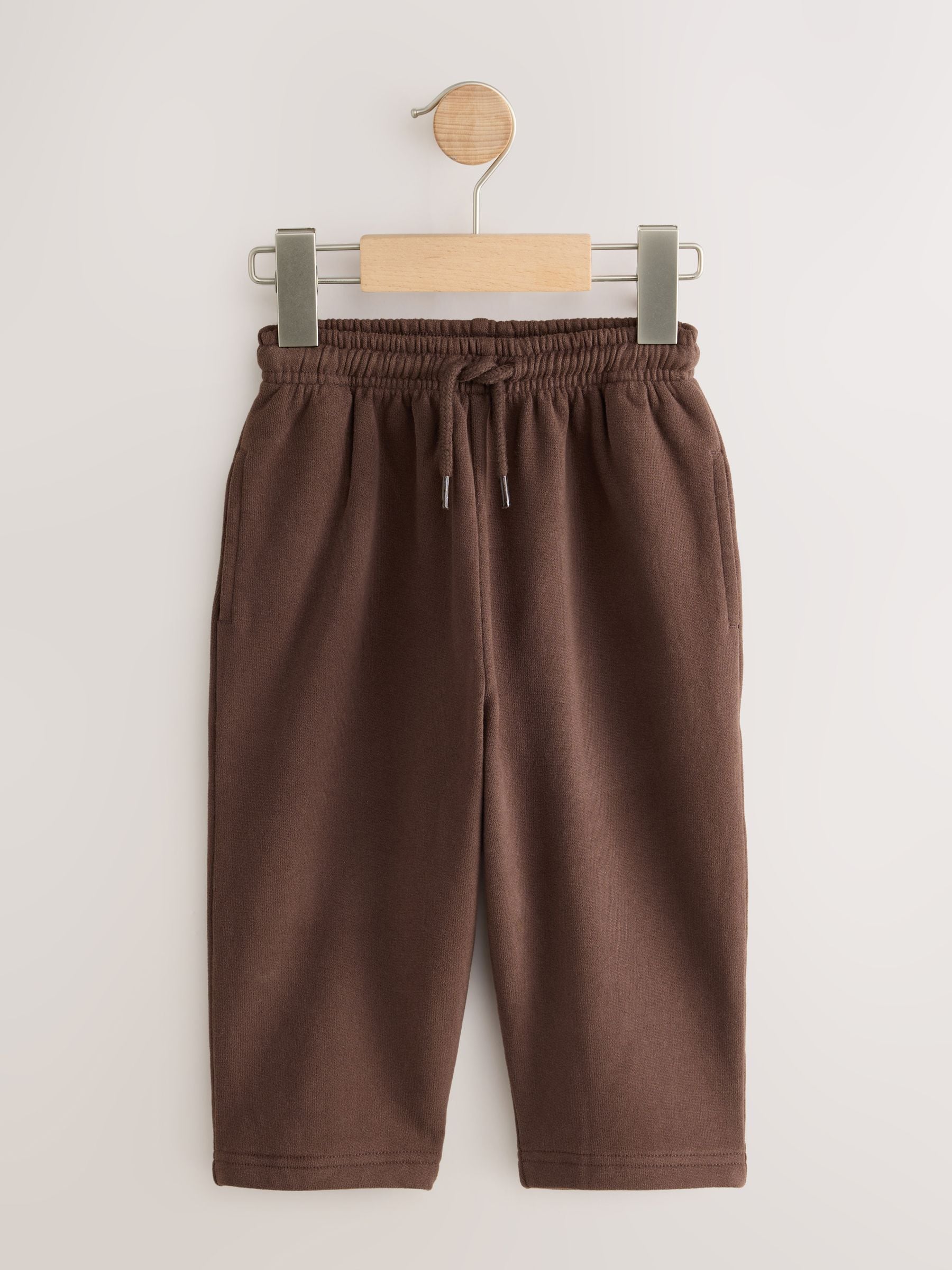 Dsiney Kidz - Chocolate Brown Wide Fit Soft Touch Jersey Joggers (3mths-7yrs) image 5