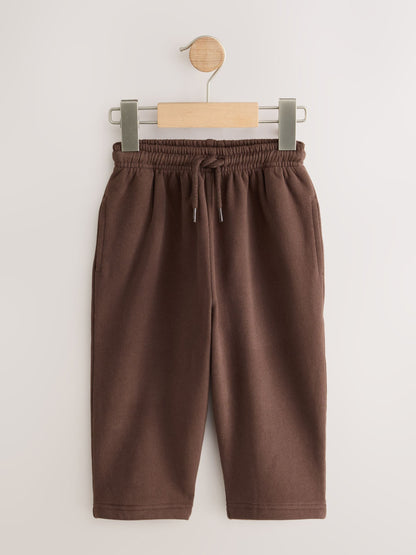 Dsiney Kidz - Chocolate Brown Wide Fit Soft Touch Jersey Joggers (3mths-7yrs) image 5