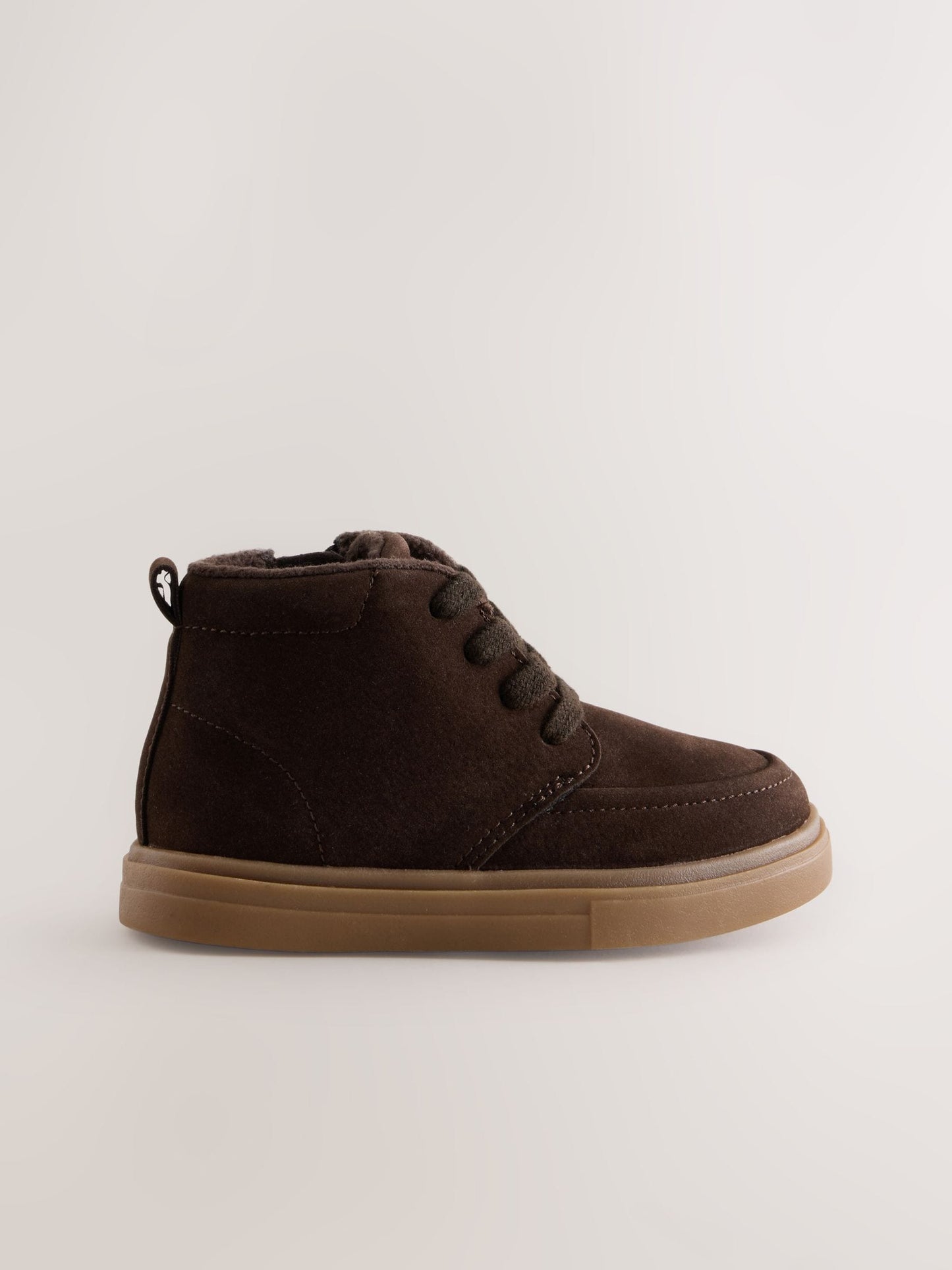 Chocolate Brown Wide Fit (G) Warm Lined Lace up Boots image 2