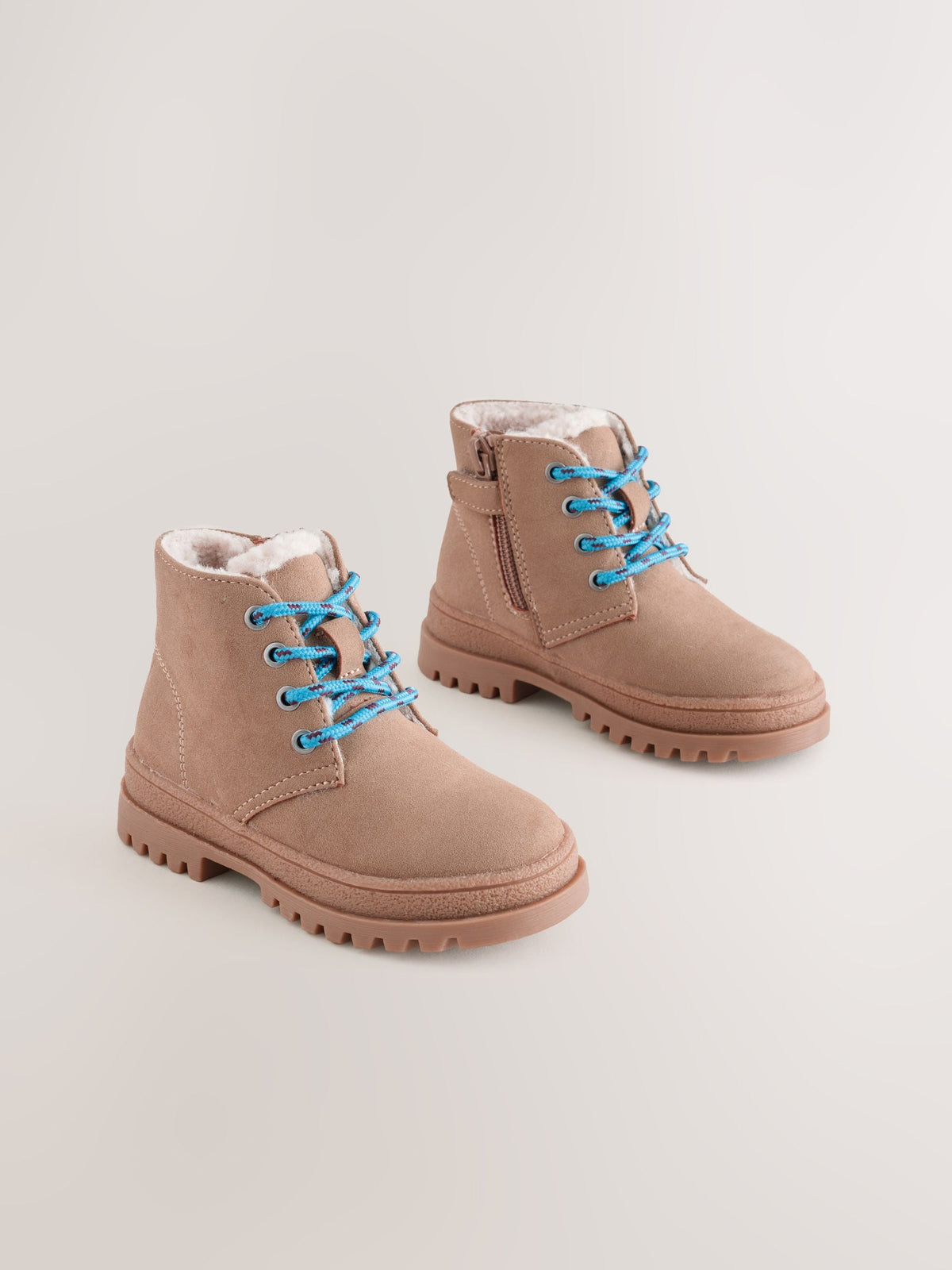 Neutral Standard Fit (F) Warm Lined Double Lace Boots - image 4