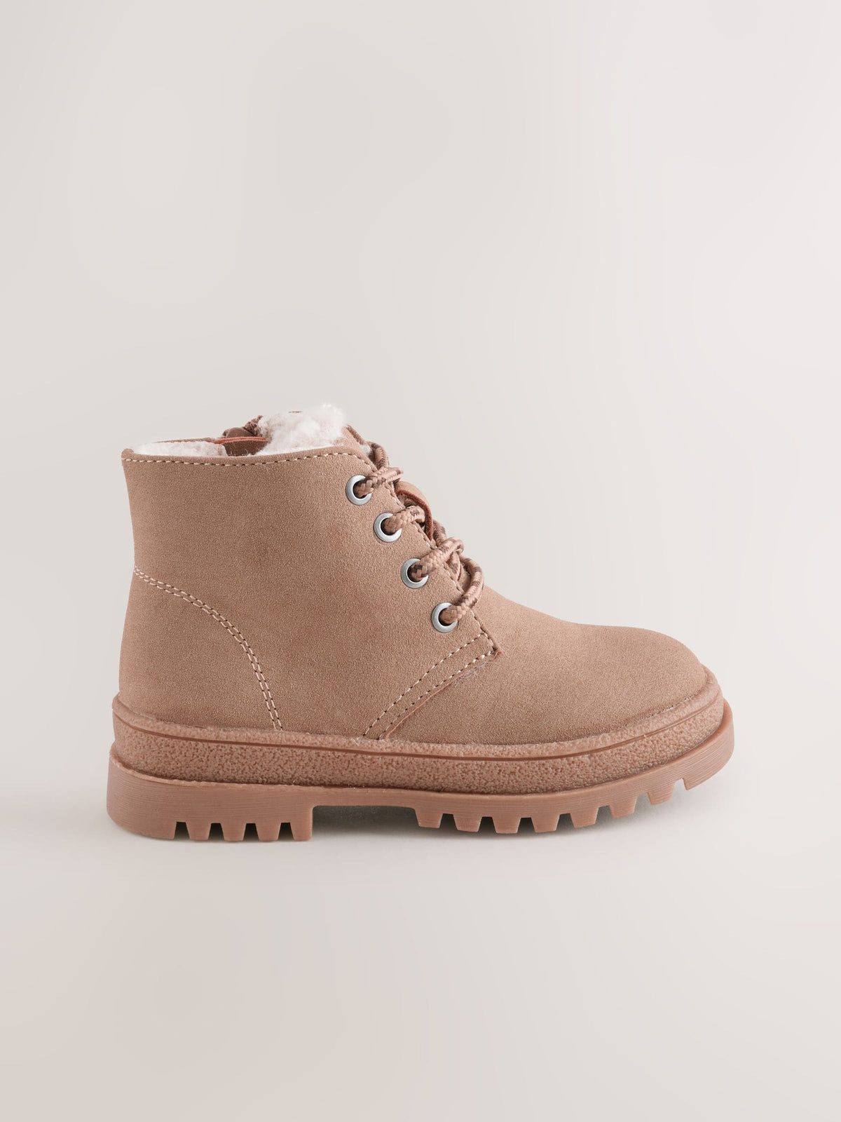 Neutral Standard Fit (F) Warm Lined Double Lace Boots - image 5