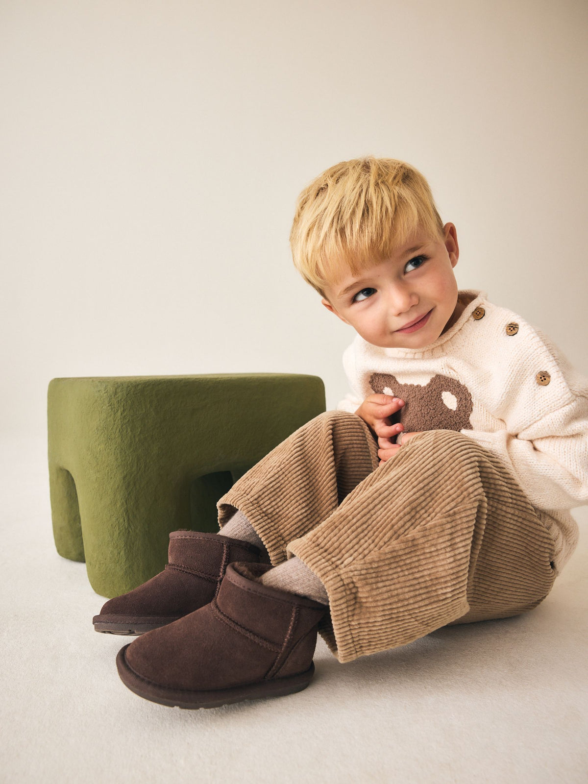 Chocolate Brown Warm Lined Suede Boots - image 1