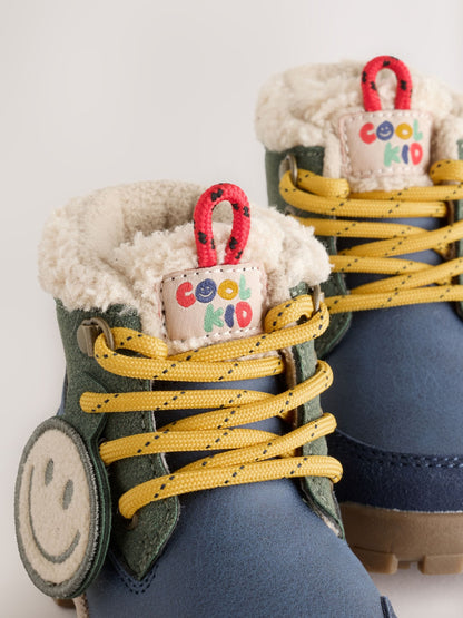 Dsiney Kidz - Navy Lace up Walker Boots image 3