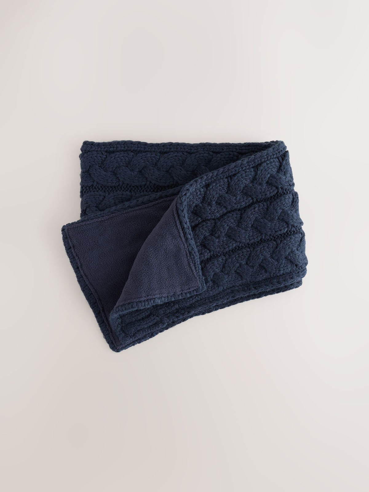 Dsiney Kidz - Navy Cable Knitted Scarf (1-16yrs) image 1