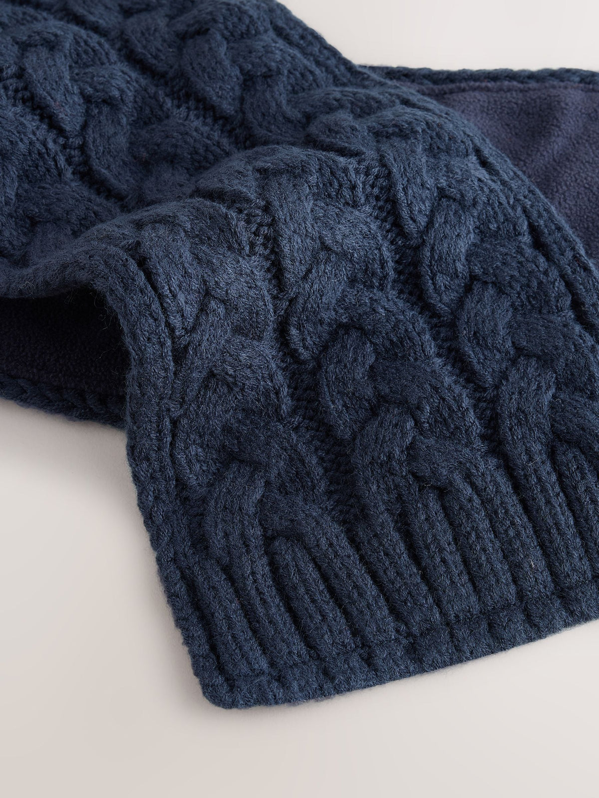 Dsiney Kidz - Navy Cable Knitted Scarf (1-16yrs) image 3