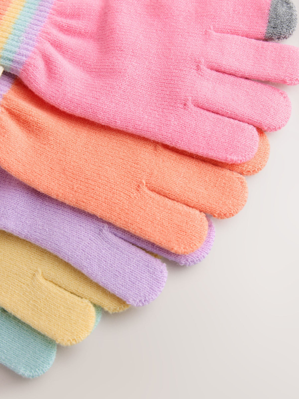 Dsiney Kidz - Little Bird by Jools Oliver Multi Pastel Rainbow Gloves 5 Pack image 4