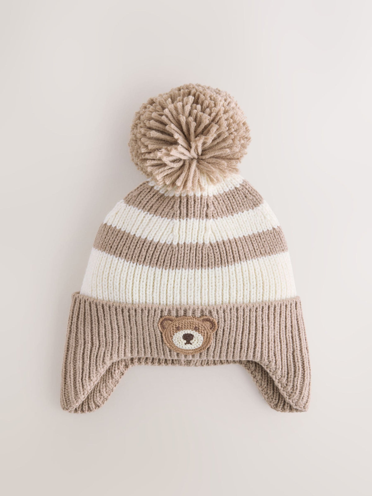 Neutral Knitted Pom Hat (3mths-10yrs) - image 4