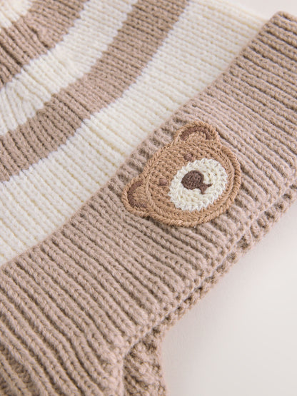 Neutral Knitted Pom Hat (3mths-10yrs) - image 5