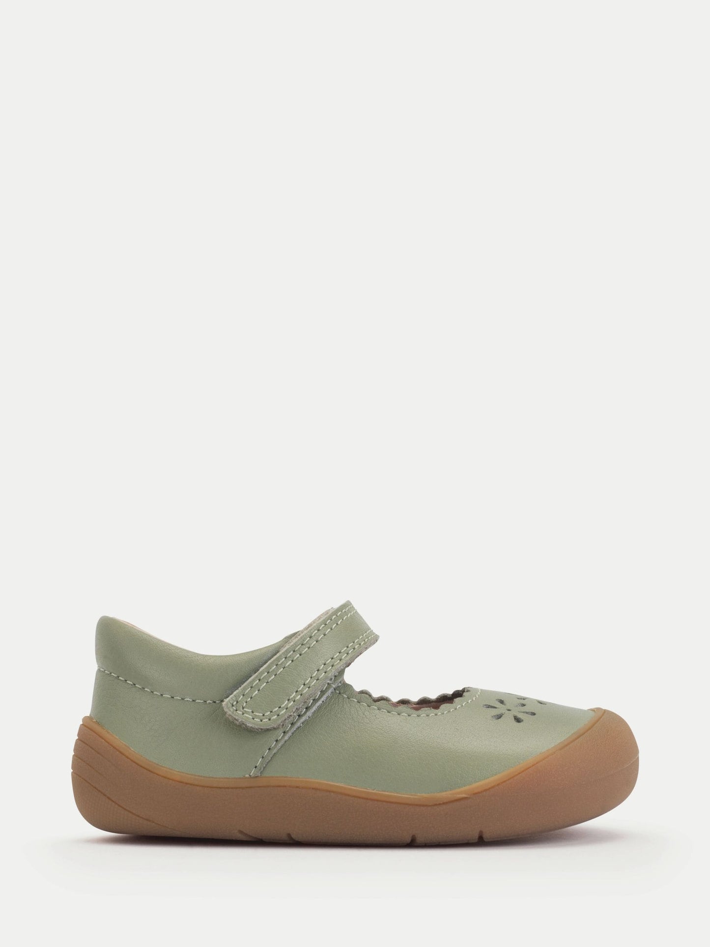 Start-Rite Green Eva Leather Mary Jane First Walking Shoes image 1