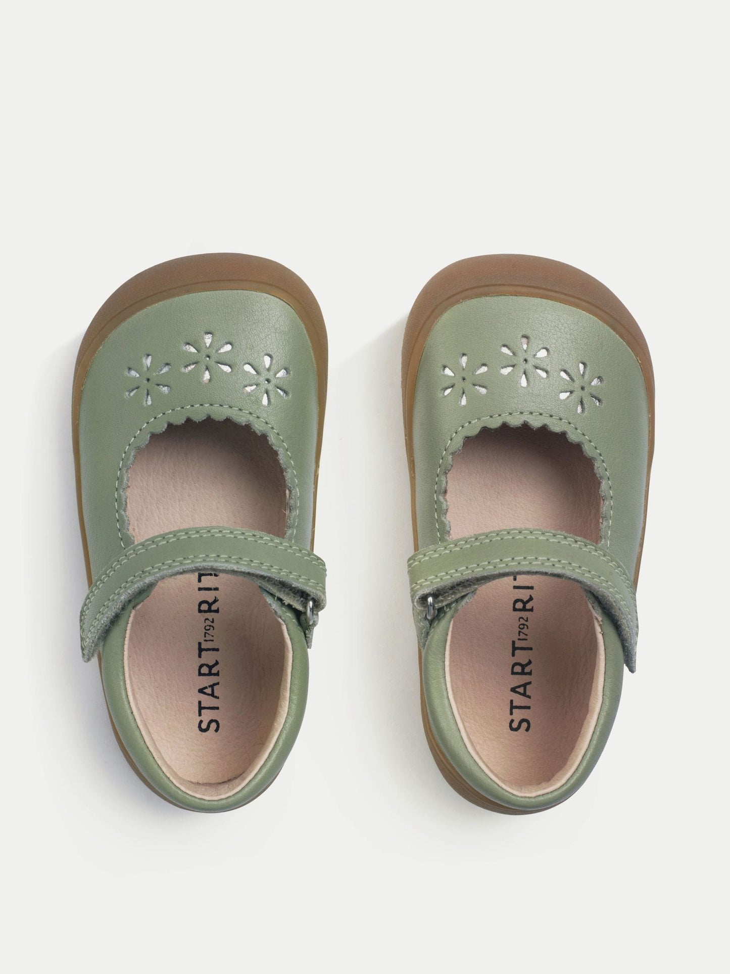 Start-Rite Green Eva Leather Mary Jane First Walking Shoes image 2