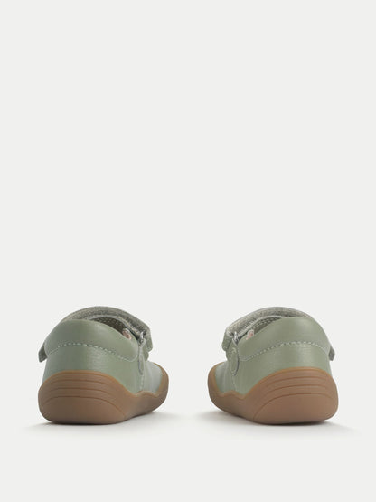 Start-Rite Green Eva Leather Mary Jane First Walking Shoes image 5