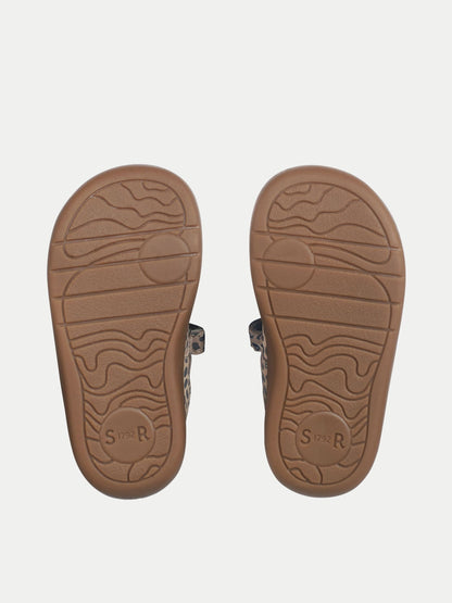 Start-Rite Brown Pearlised Leather Eternal T-bar Rip-tape First Walking Shoes image 5