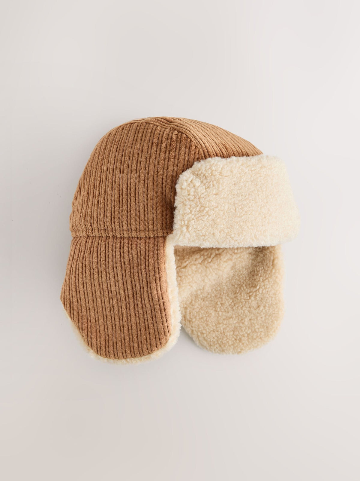 Dsiney Kidz - Camel/Ecru Corduroy Trapper Hat (1-16yrs) image 4