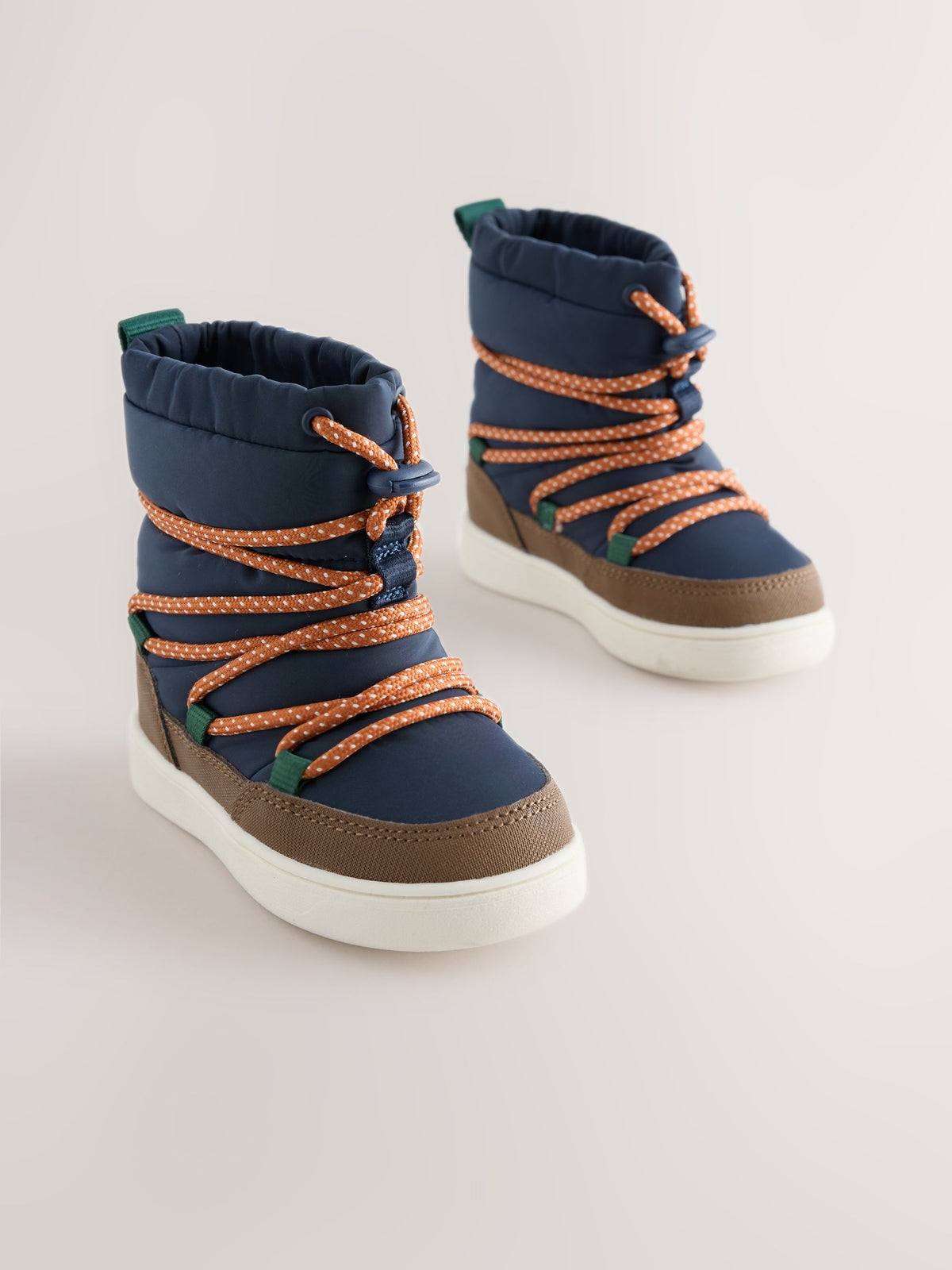 Dsiney Kidz - Navy Pull On Corded Snow Boots image 1