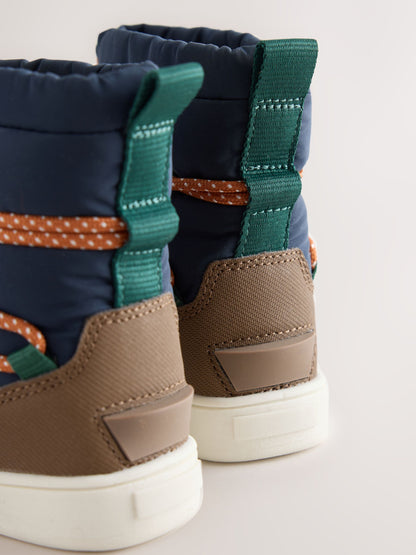 Dsiney Kidz - Navy Pull On Corded Snow Boots image 4