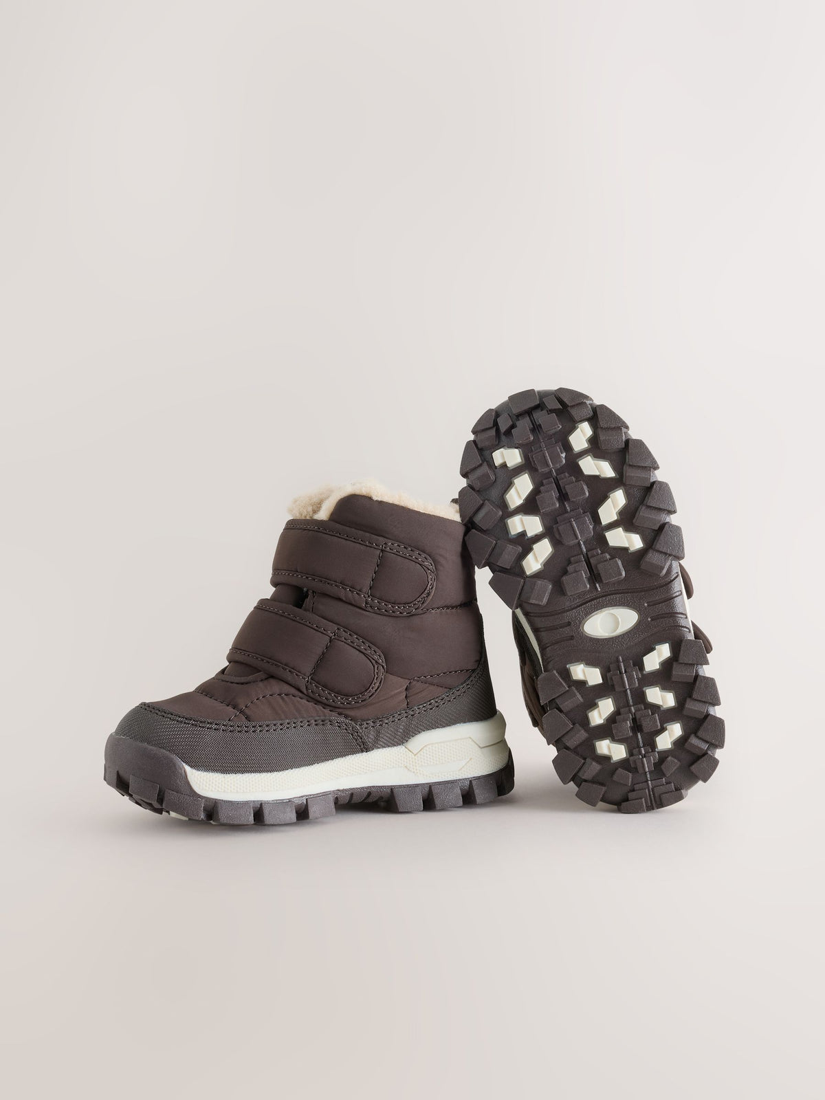 Dsiney Kidz - Chocolate Brown Standard Fit (F) Waterproof Warm Lined Touch Fastening Walking Boots image 3