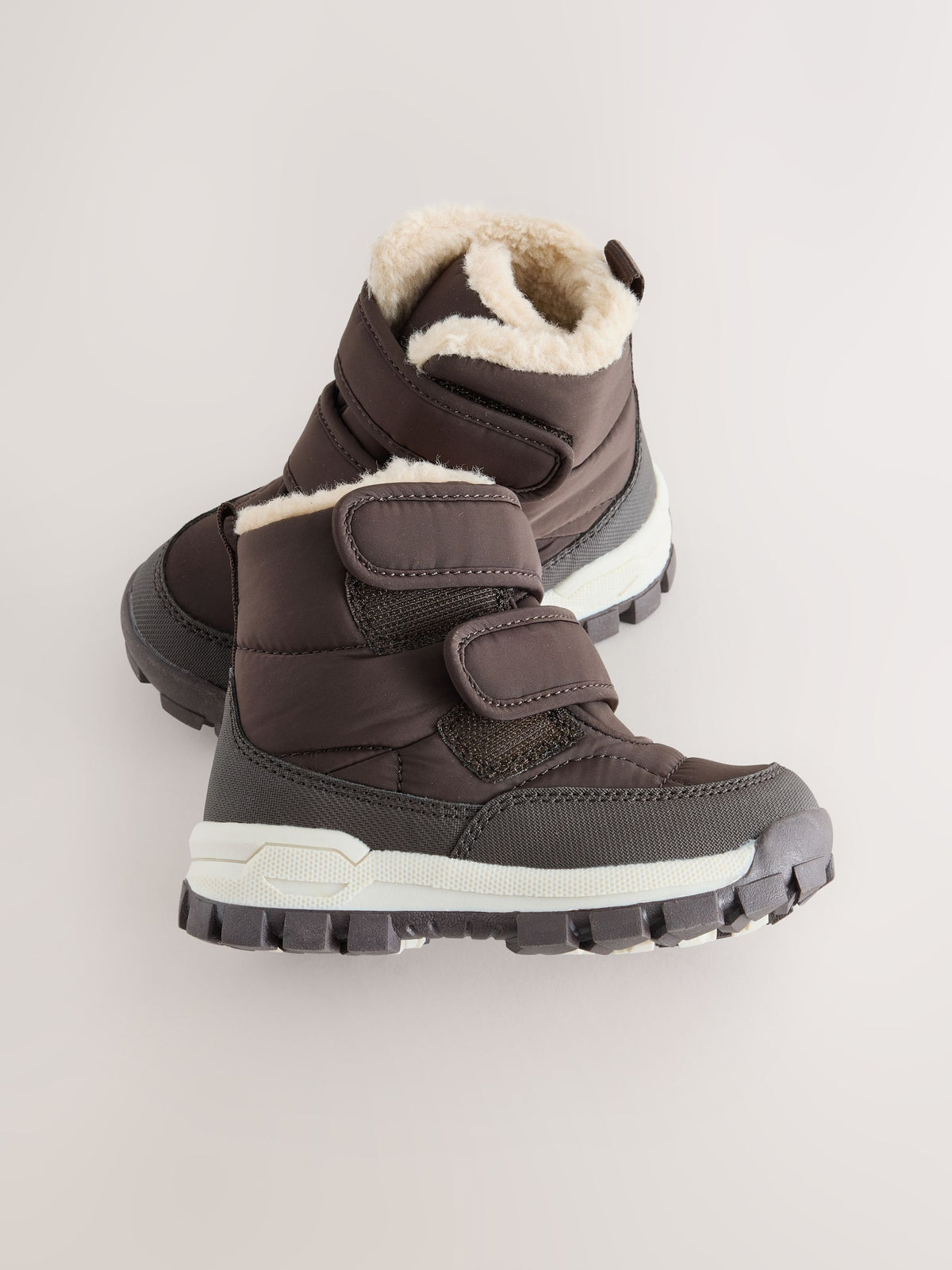 Dsiney Kidz - Chocolate Brown Standard Fit (F) Waterproof Warm Lined Touch Fastening Walking Boots image 4
