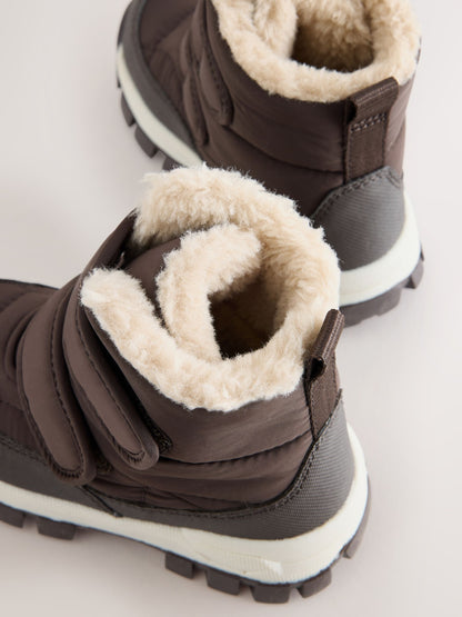 Dsiney Kidz - Chocolate Brown Standard Fit (F) Waterproof Warm Lined Touch Fastening Walking Boots image 5