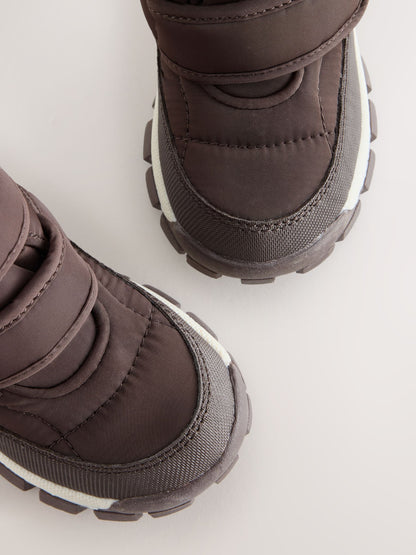 Dsiney Kidz - Chocolate Brown Standard Fit (F) Waterproof Warm Lined Touch Fastening Walking Boots image 6