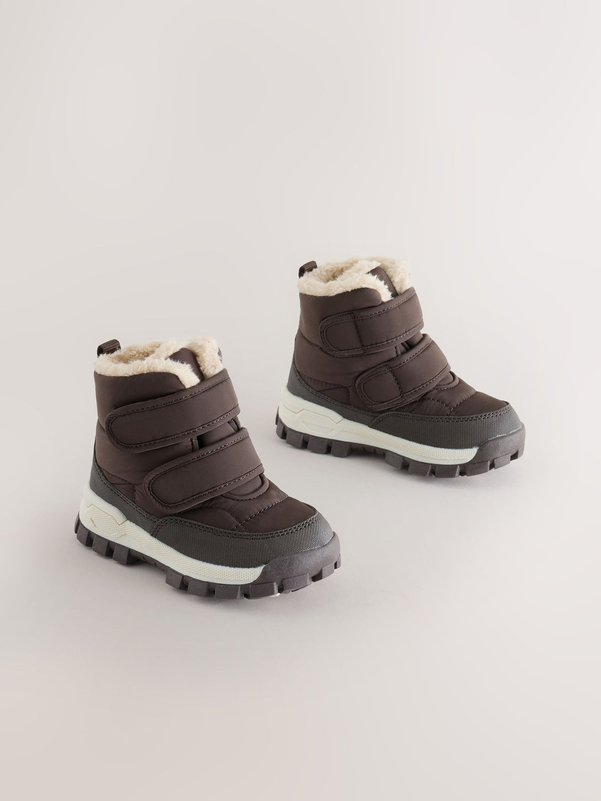 Dsiney Kidz - Chocolate Brown Standard Fit (F) Waterproof Warm Lined Touch Fastening Walking Boots image 1