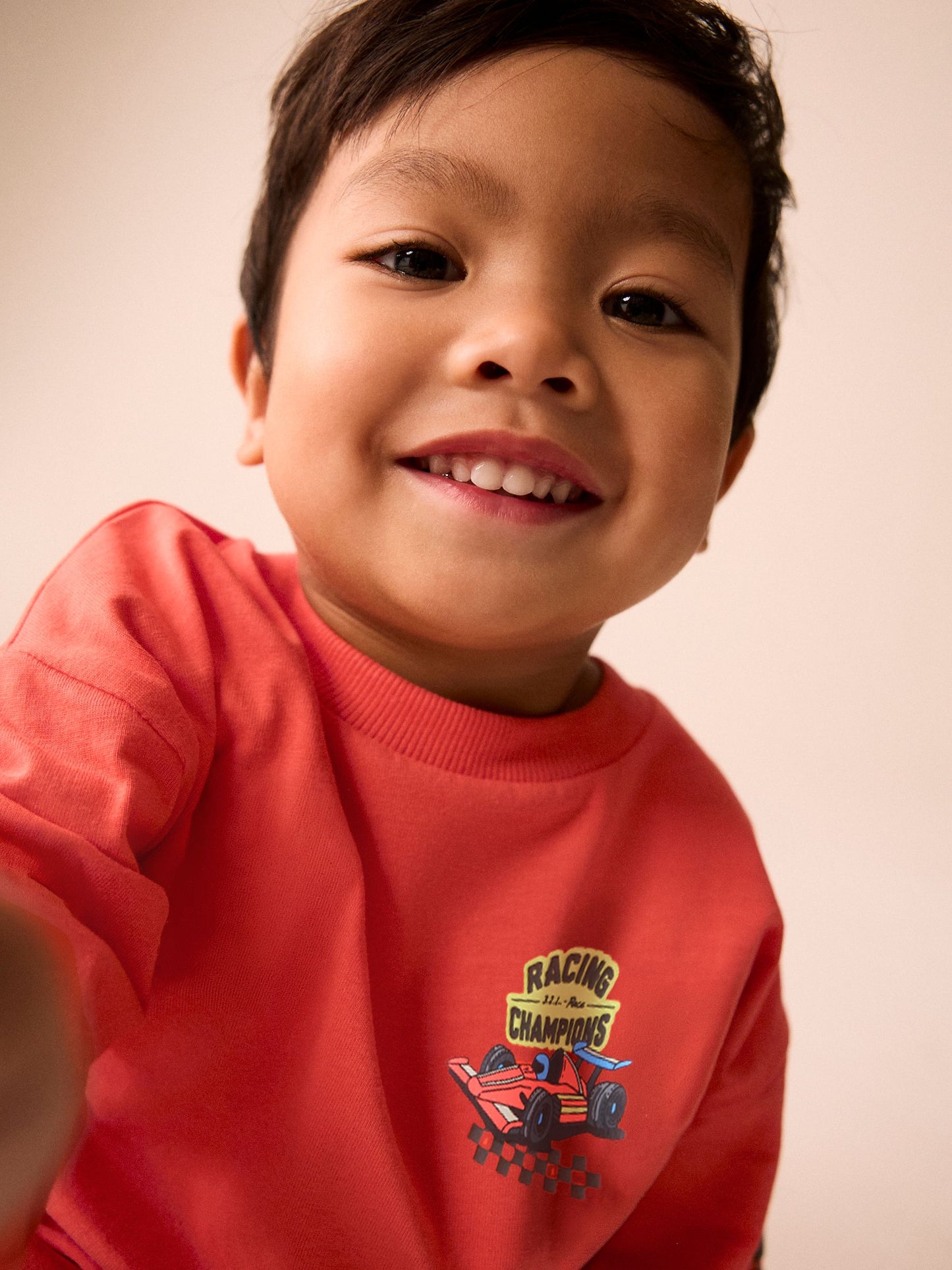 Dsiney Kidz - Red Racing Car Long Sleeve Back Graphic T-Shirt (3mths-10yrs) image 5