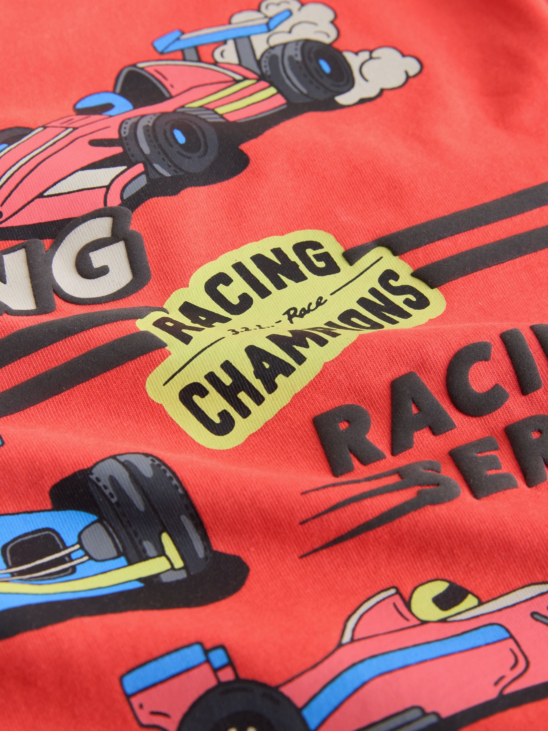 Dsiney Kidz - Red Racing Car Long Sleeve Back Graphic T-Shirt (3mths-10yrs) image 8