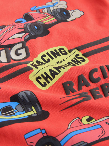 Dsiney Kidz - Red Racing Car Long Sleeve Back Graphic T-Shirt (3mths-10yrs) image 8